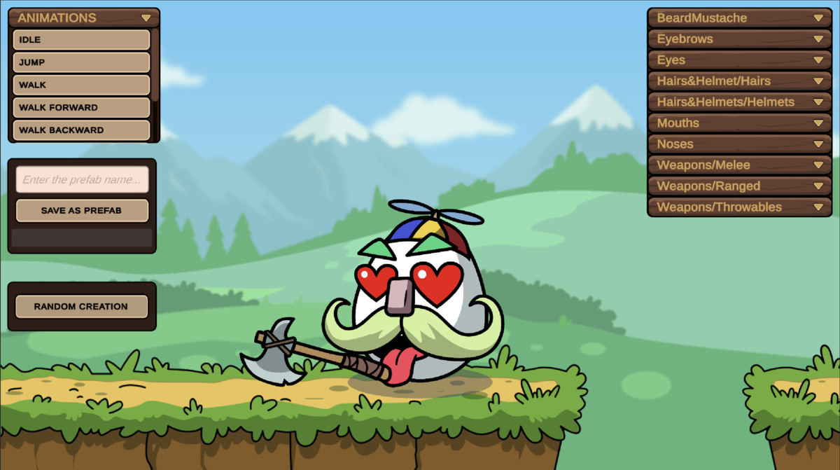 Egg Heads 2D — Modular Character Creator