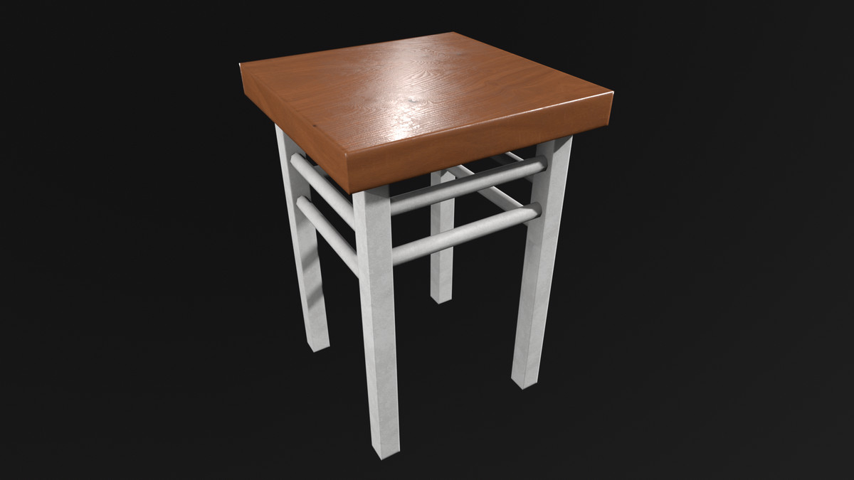 Old Industrial Stool