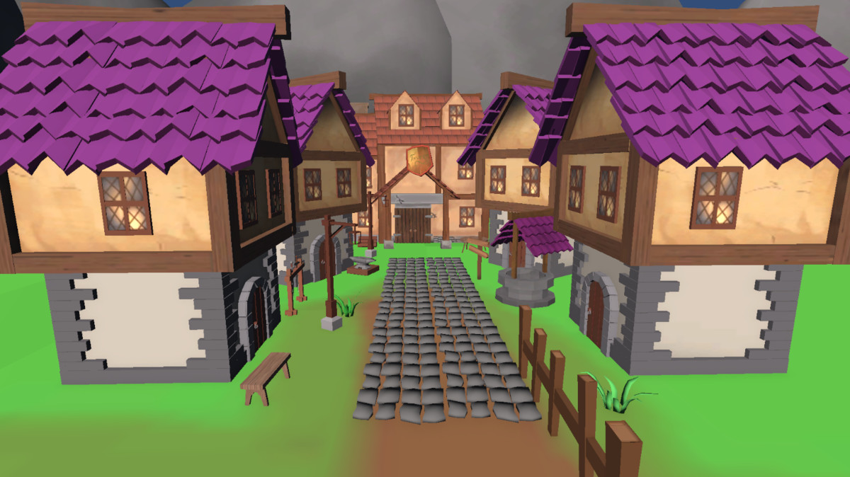 Stylized Medieval Village - Low Poly Pack