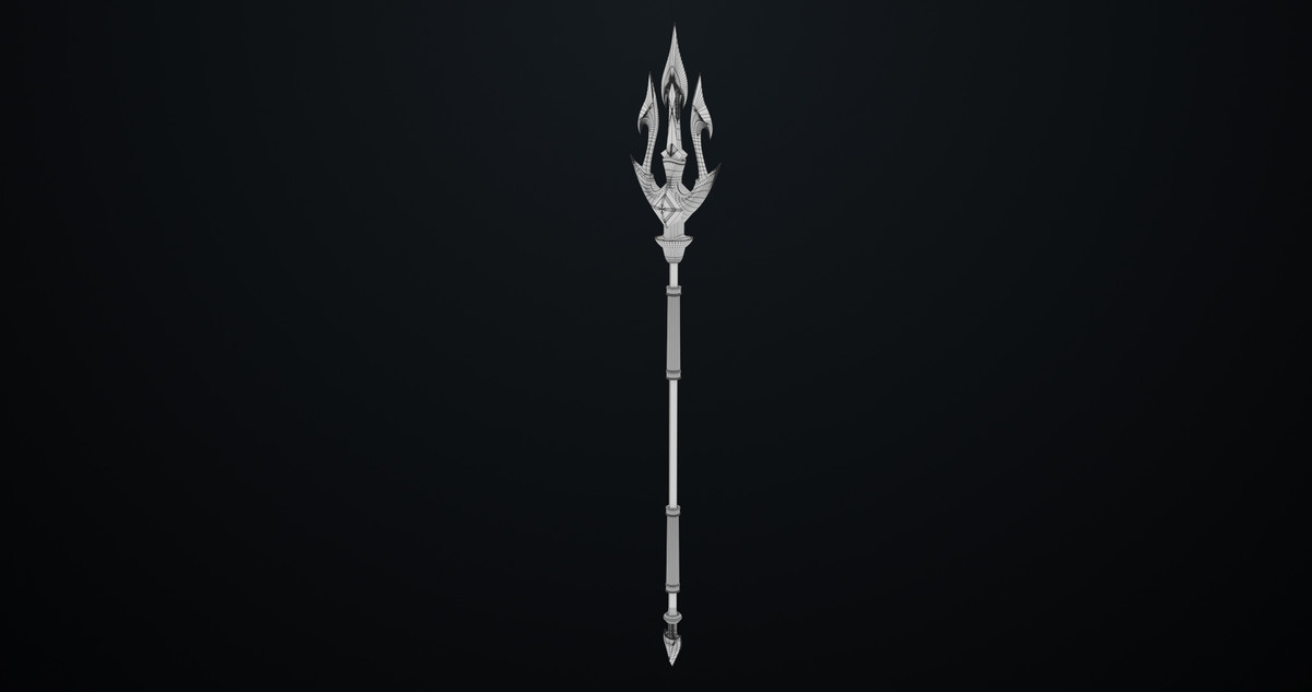 Fantasy Trident 03 URP HDRP Textures