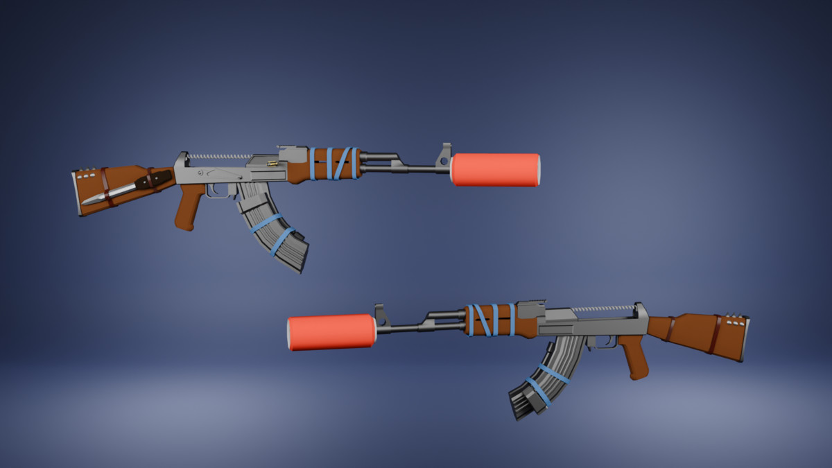 Apocaliptic low poly weapon pack