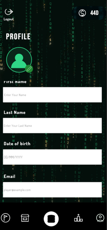 Digital Rain - Word Game Template