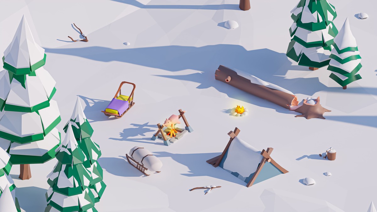 Arctic - Low Poly 3D Models Pack