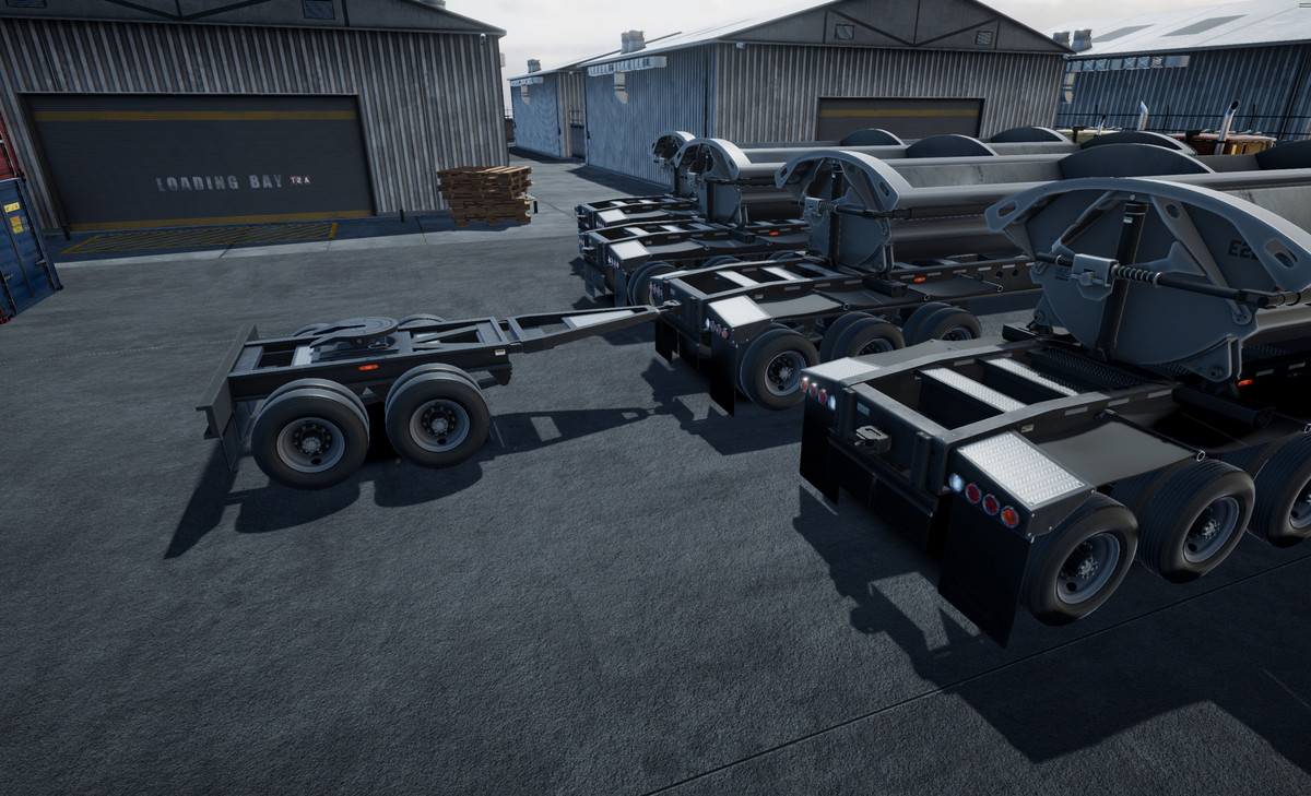 80s cabover sidedump trailer