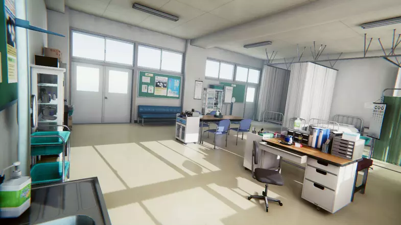 图片[1]-Unity医务室场景日式医院卫生室Japanese School Infirmary 2.0 - 盘古CG网-盘古CG网