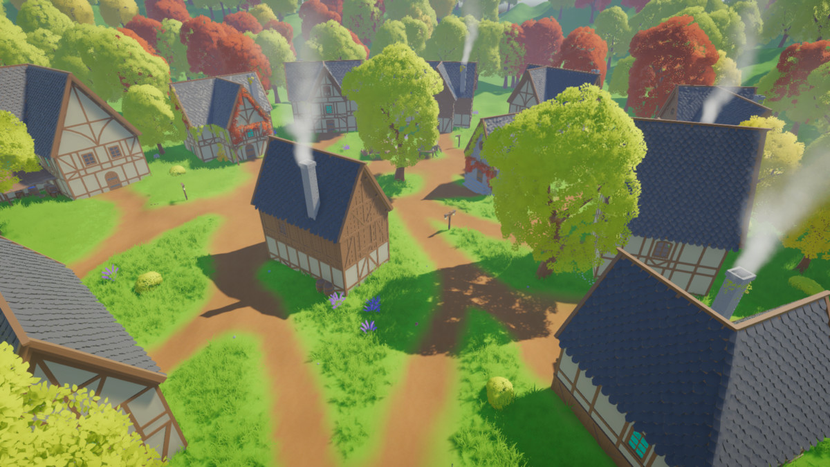 VERDANT Low Poly Modular Medieval Village