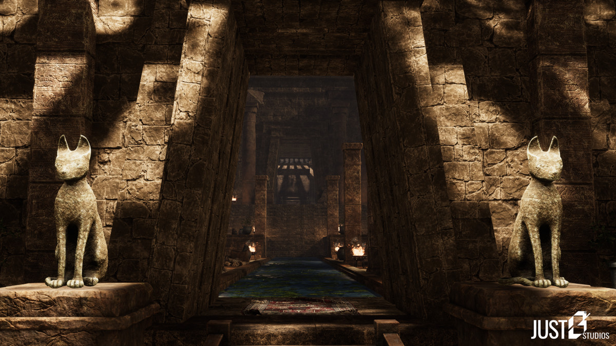 Modular Babylon Temple Environment (Temple,Desert,Ruins)