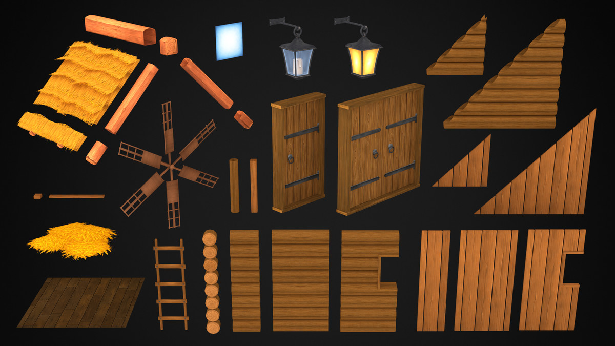 Medieval Rural Environments - Stylized Fantasy RPG Bundle