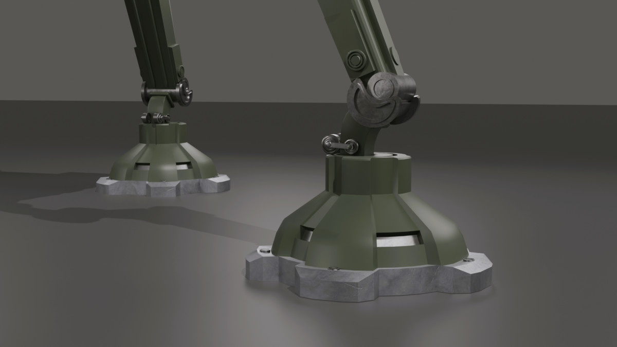 Quad-Leg Military Turret