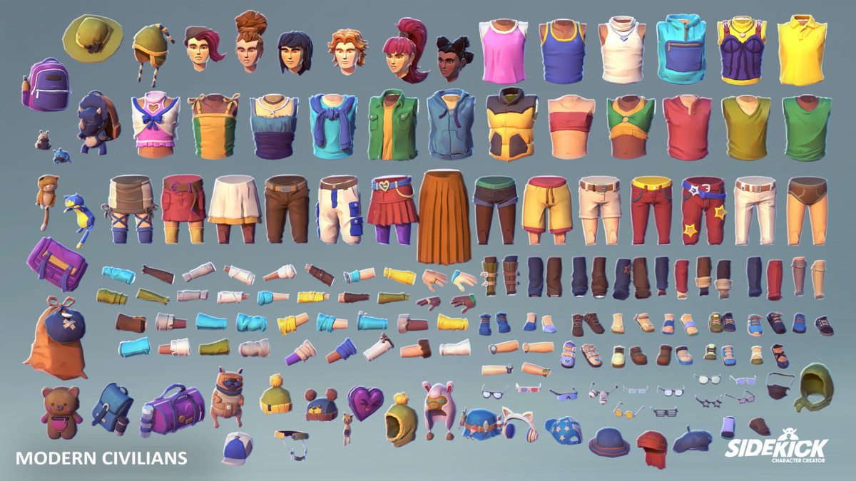 Modern Civilians – Sidekick Modular Characters by Synty