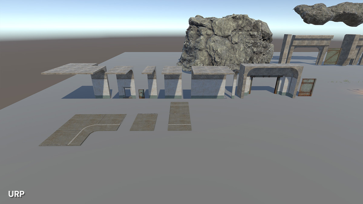 WW2 & Cold War Modular Military Bunker Entrance, Tunnel and Checkpoint