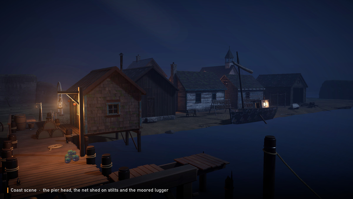 Stylized Haunted Coast - Lighthouse & Fishing Village (URP)