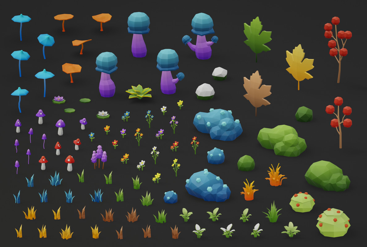 Low Poly Fantasy Locations