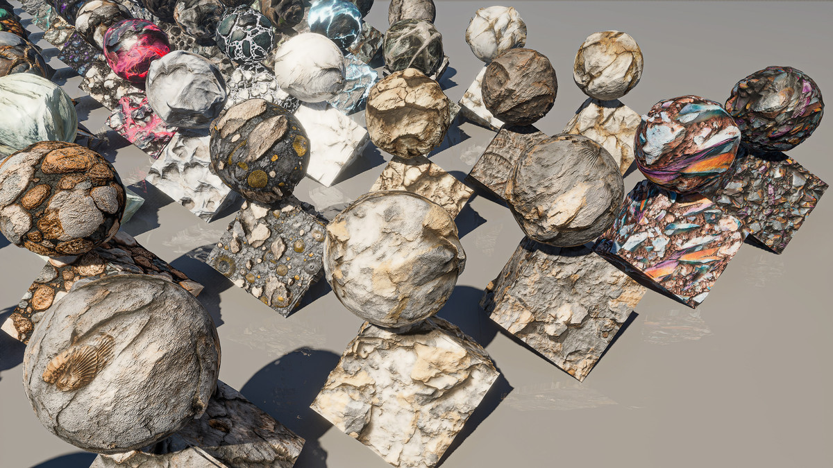 Alien Rocks Materials