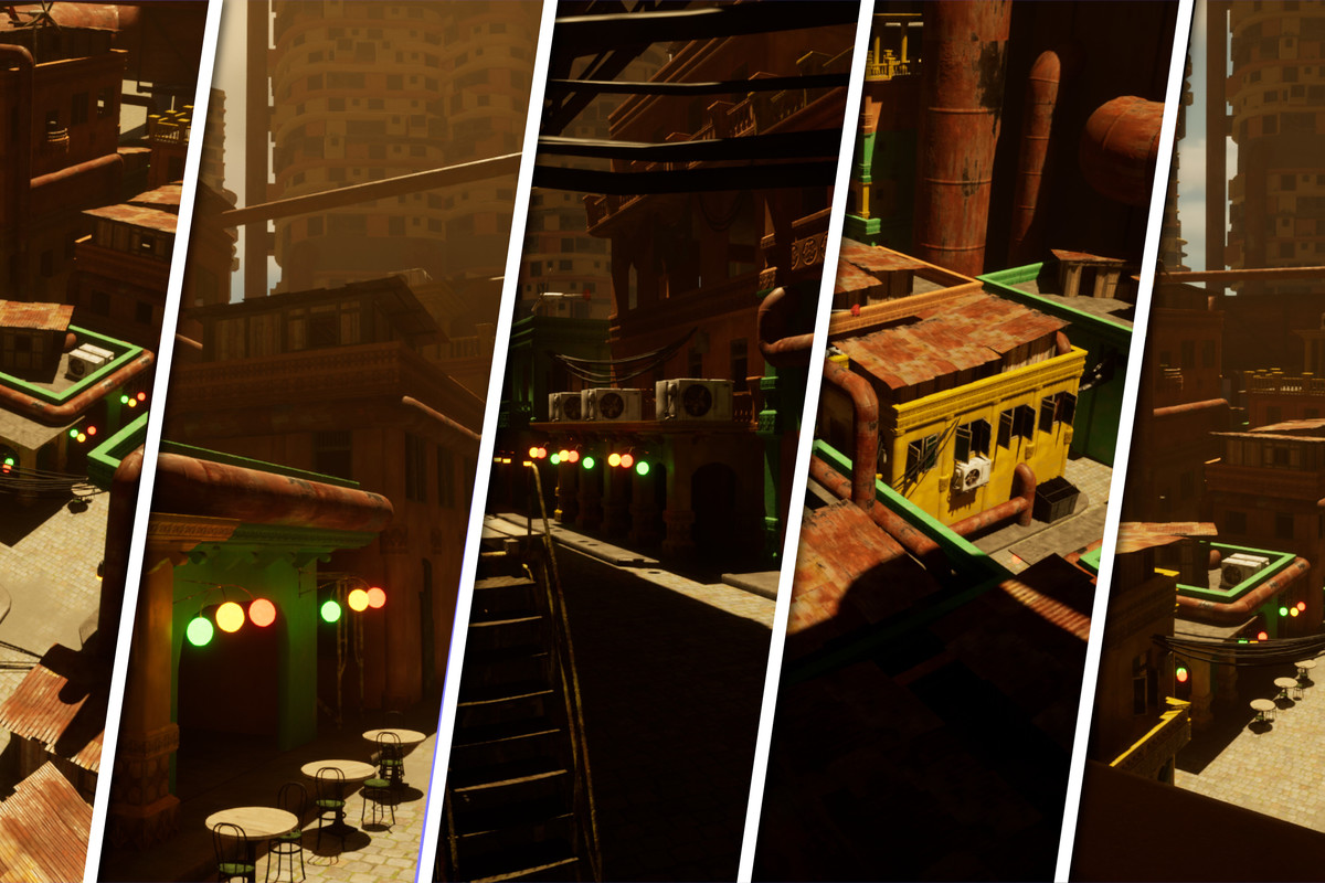 Sci-Fi Dieselpunk City