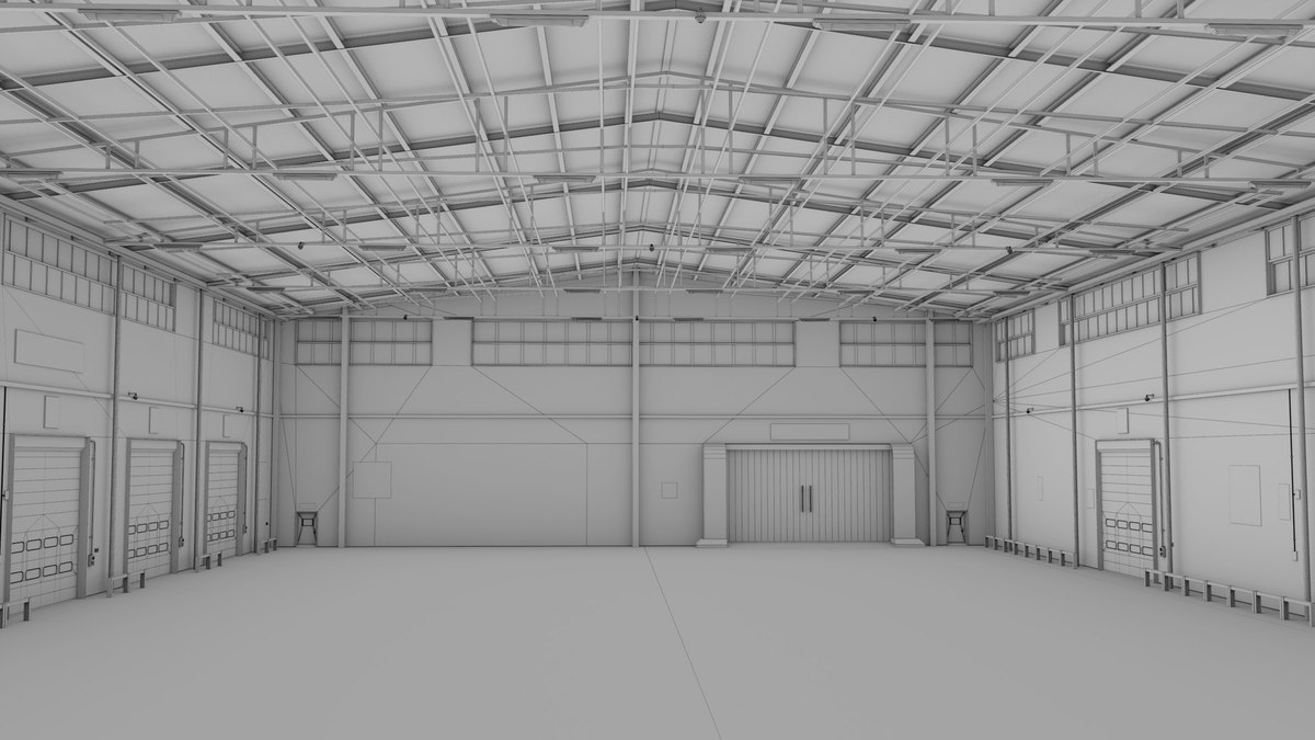 Logistic Cargo Warehouse Interior and Exterior URP HDRP Textures