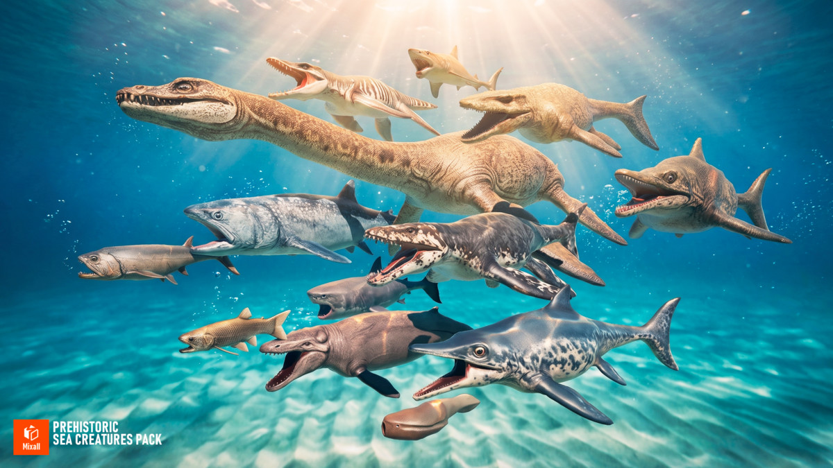Prehistoric Sea Creatures Pack