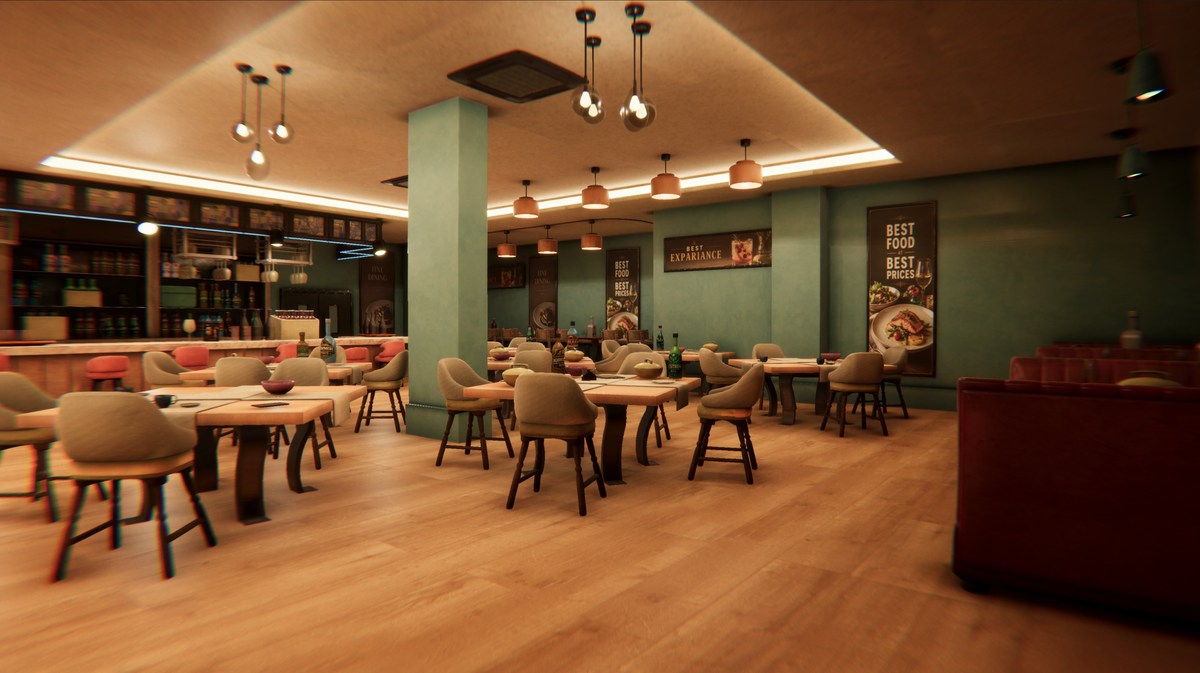 Restaurant & Bar 3d Modular Environment Pack