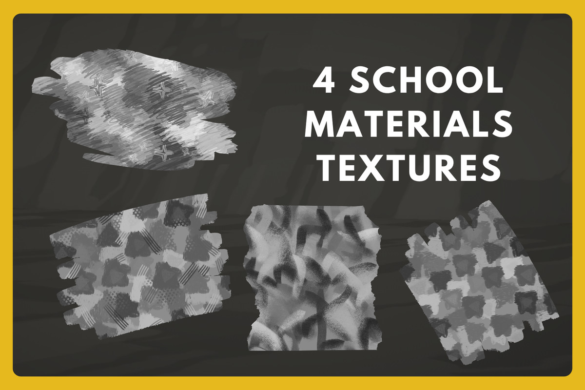 Handpainted Shader and School Materials Textures