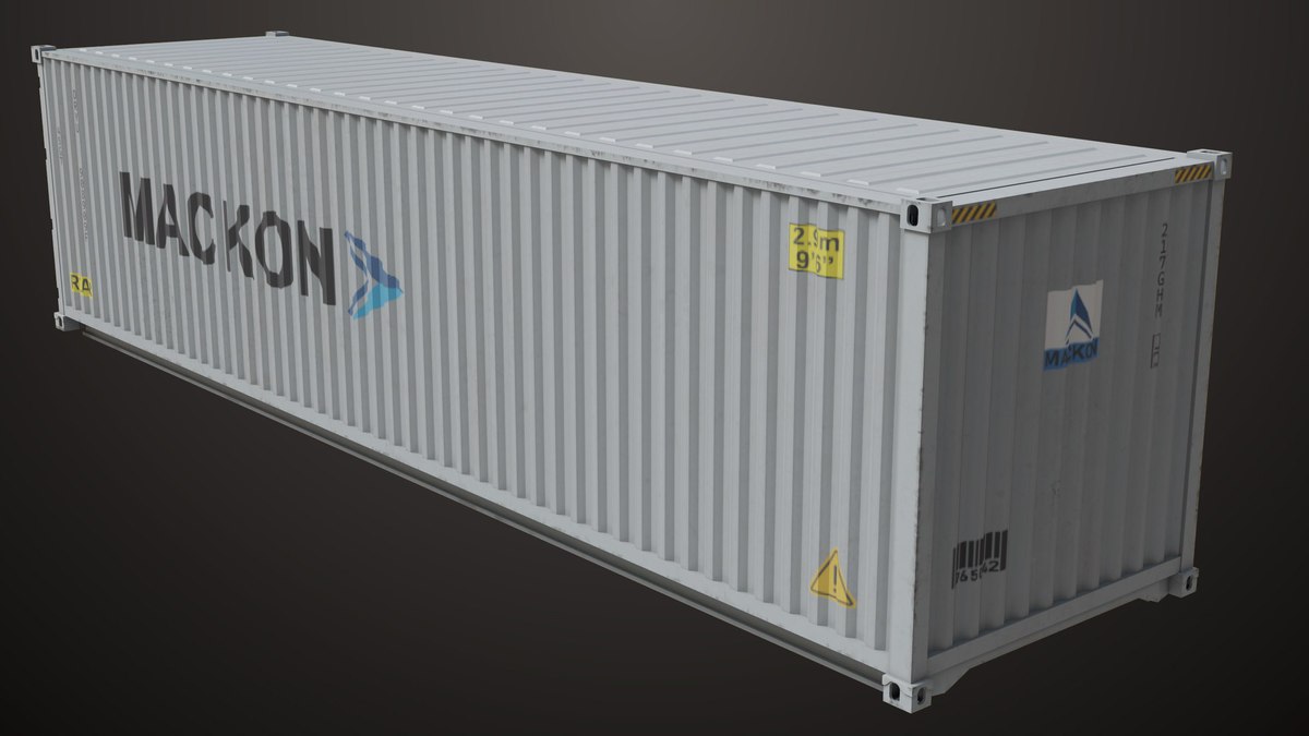 5 Cargo Container Single Mat URP HDRP Textures
