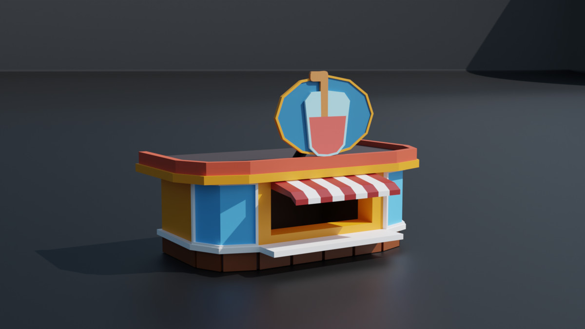 STYLIZED CARTOON BUILDINGS