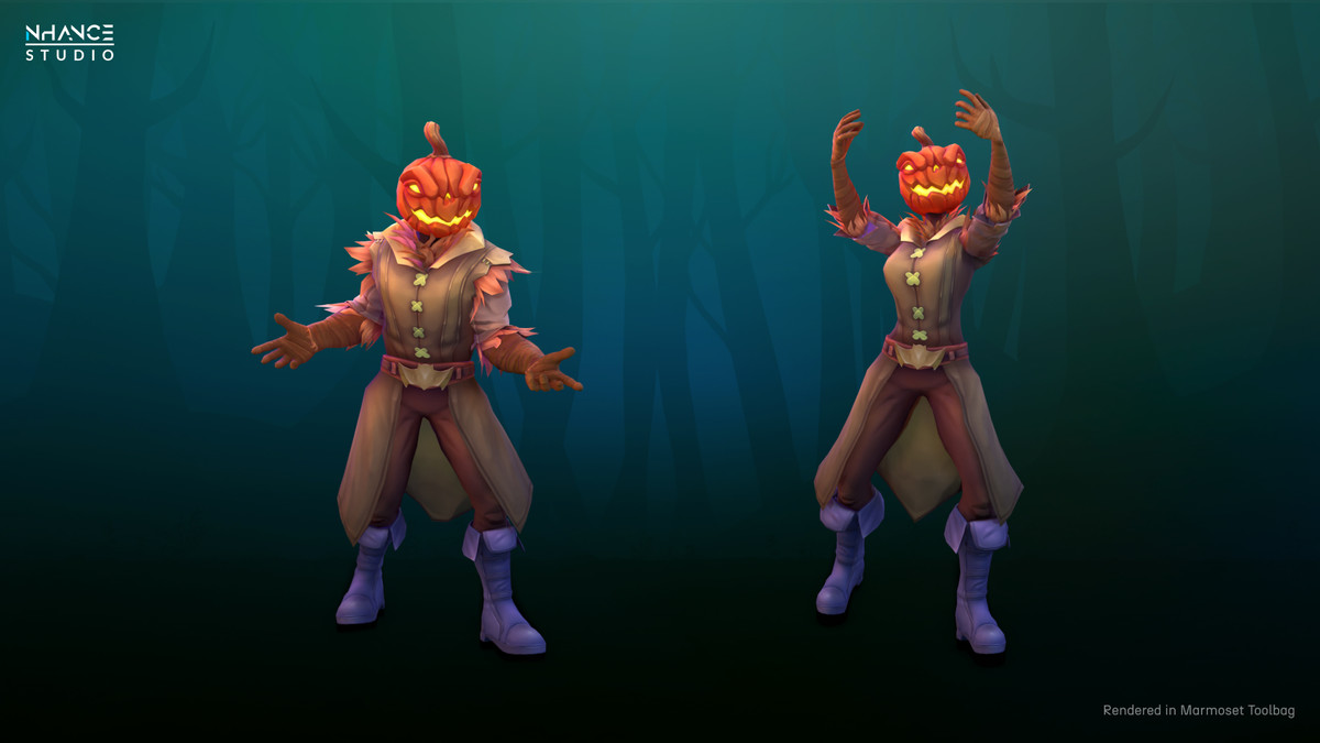 Stylized Fantasy Pumpkin Outfit