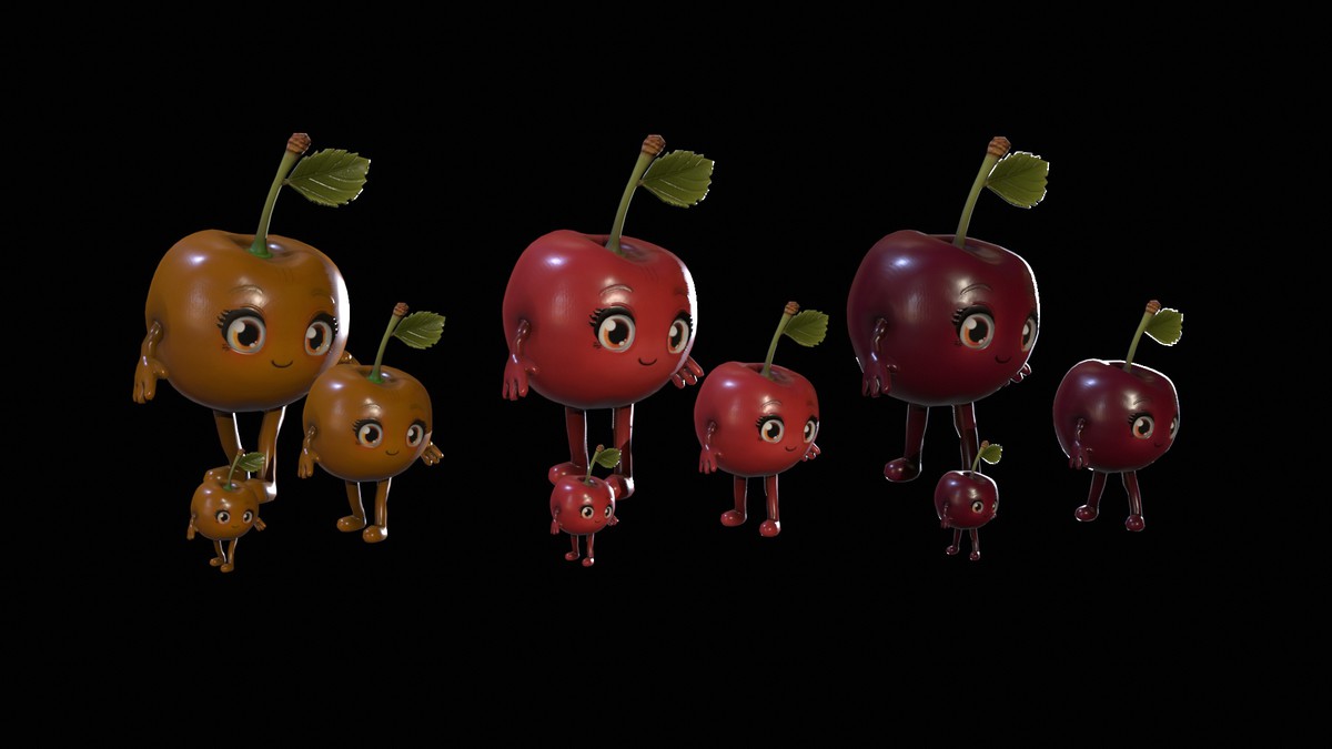 Chibi Fruit Cherry Two