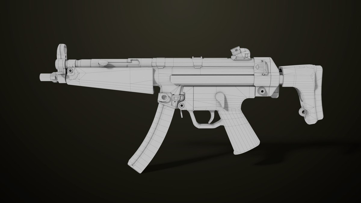 Two Machine Gun 15 Sandal Single Mat URP HDRP Textures