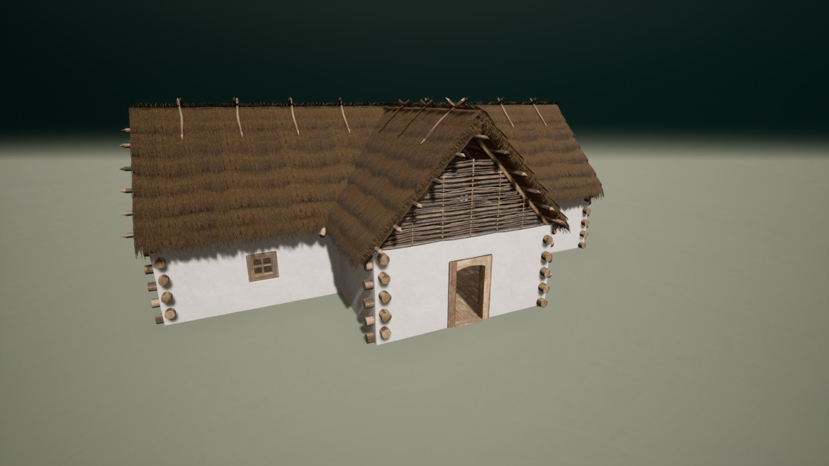 Medieval Modular Slavic Houses Building Kit (Plus Burnt versions)