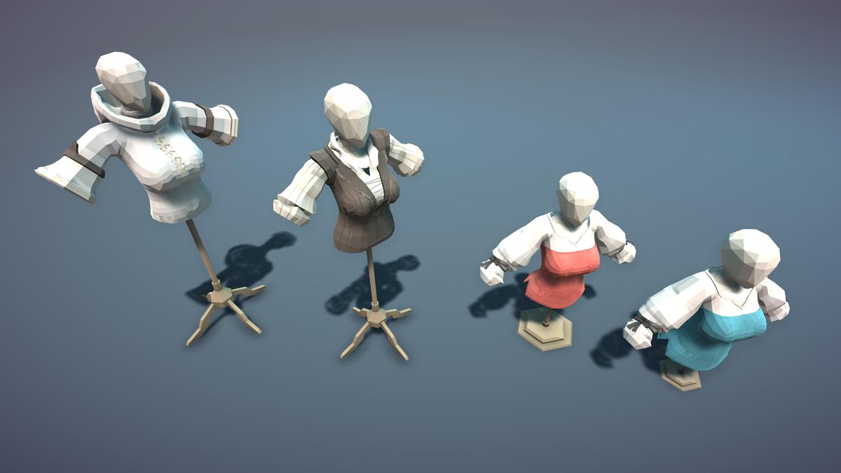 STYLIZED Fantasy Clothing Shop - Low Poly 3D Art