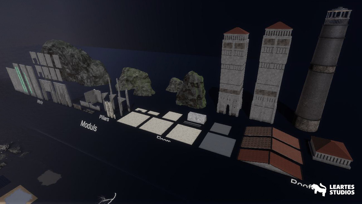 Haunted Prison Environment ( Exterior + Interior , Modular)