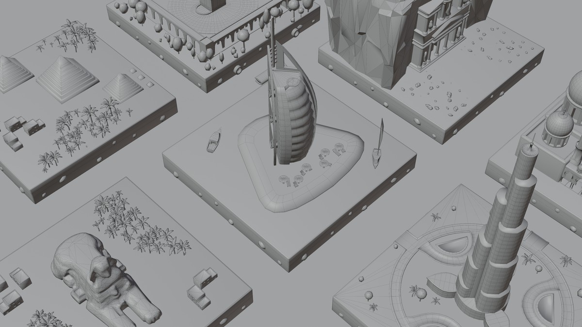 Low Poly Middle East LandMarks by IGS