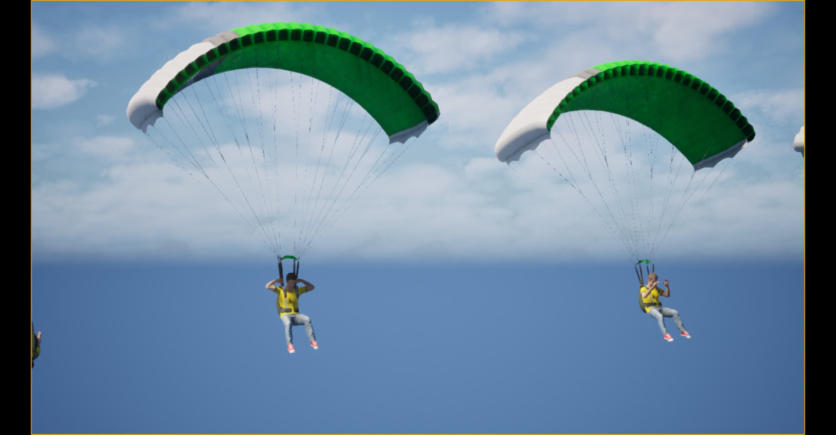Parachute & Skydive Animation