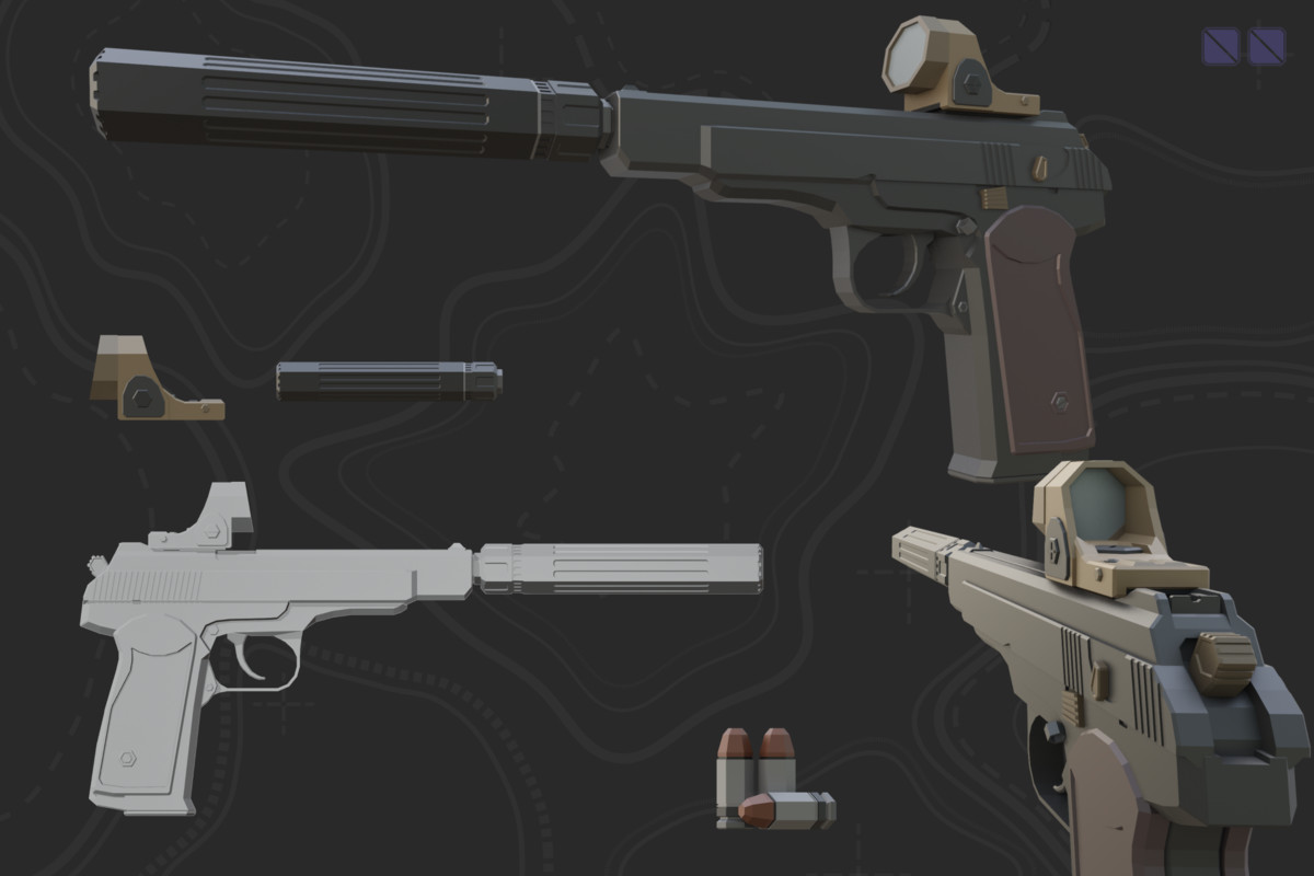 Low Poly Weapon Bundle Pack V