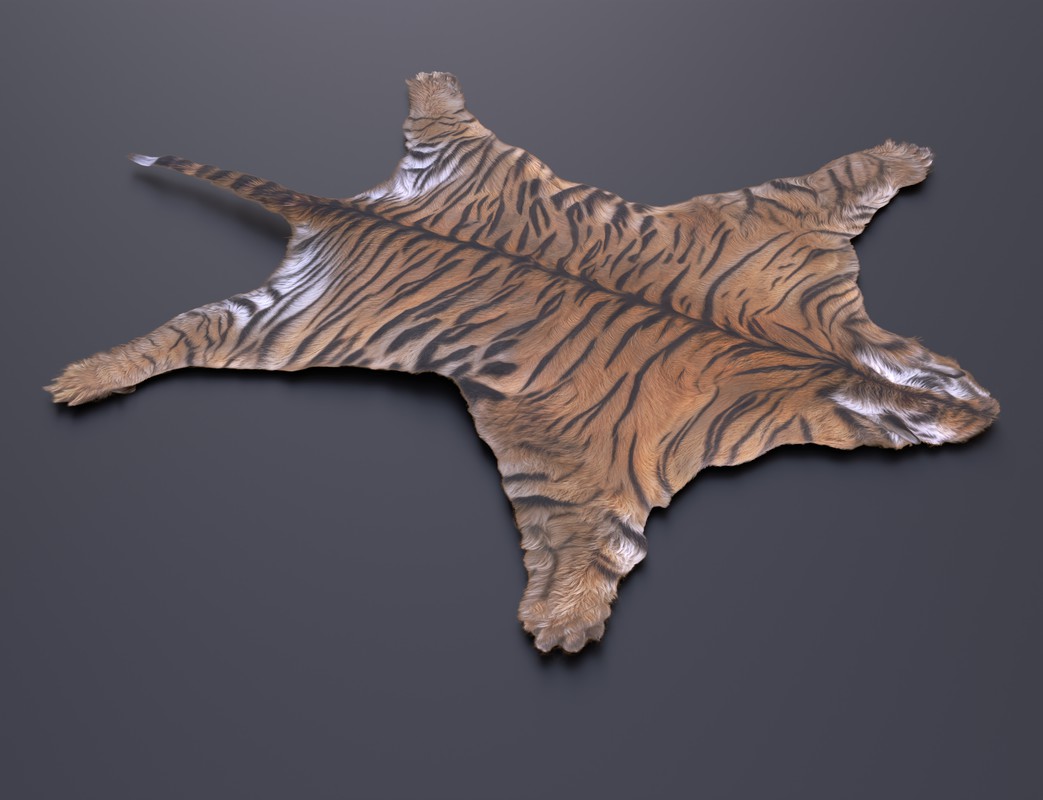 animal pelts volume two: cow, zebra, tiger, bear, deer, goat