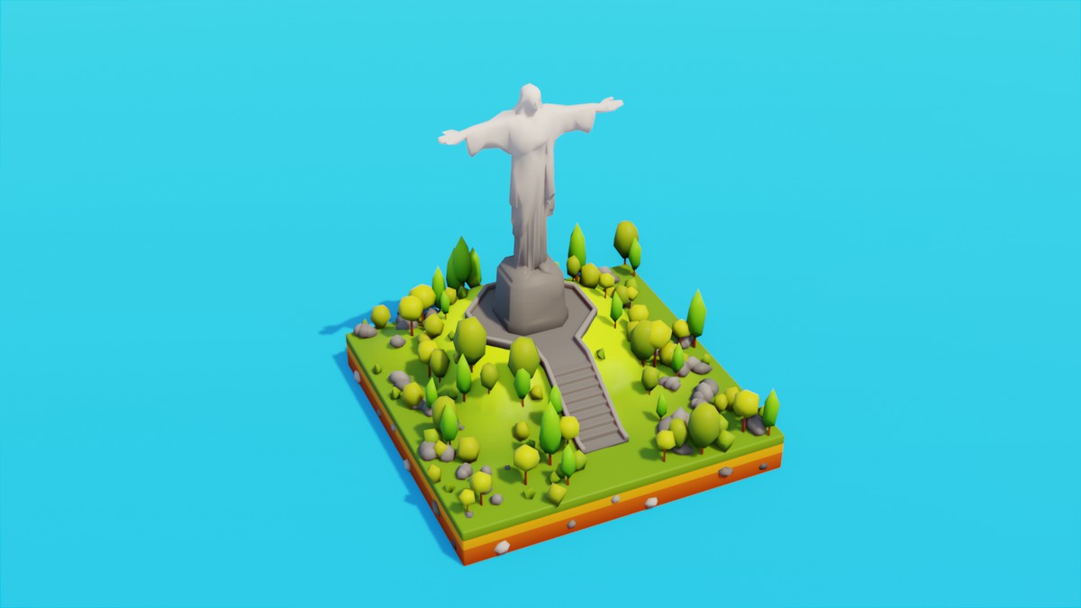 Low Poly LandMarks by IGS