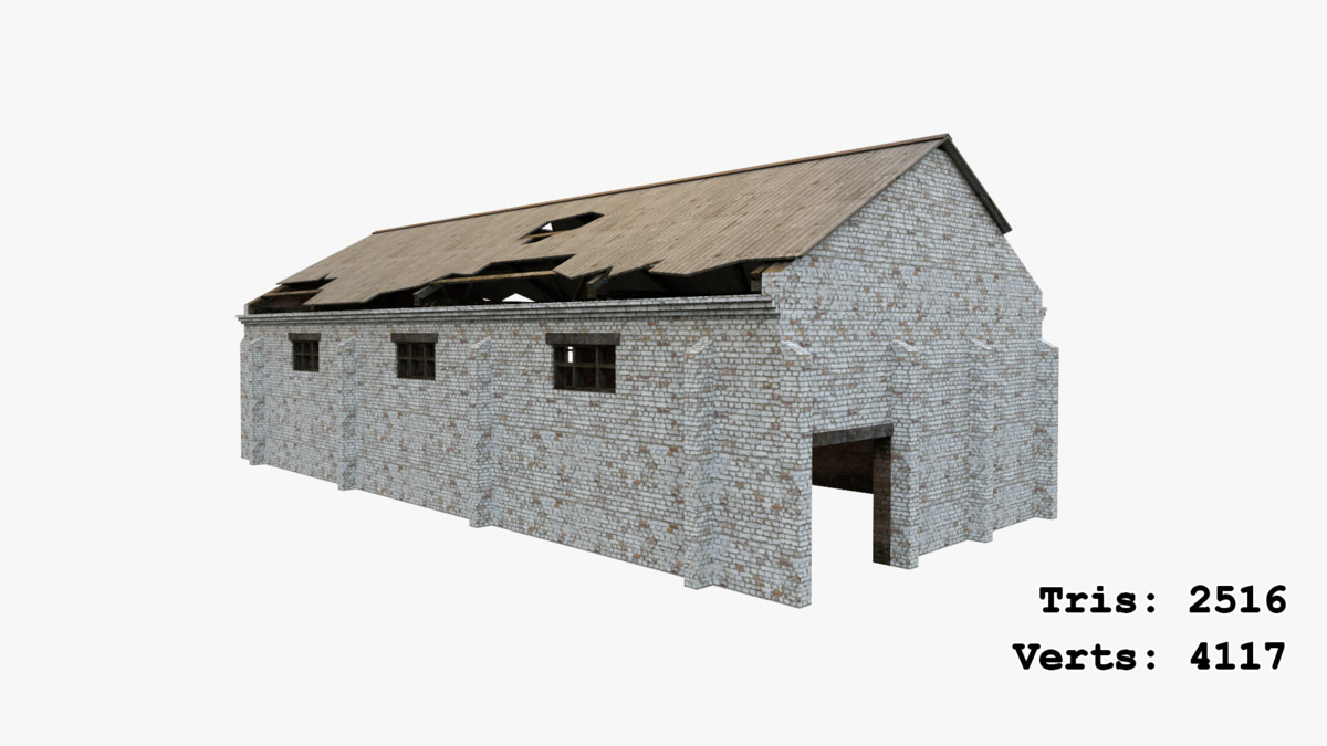 Abandoned Apocalyptic Buildings Mega Pack