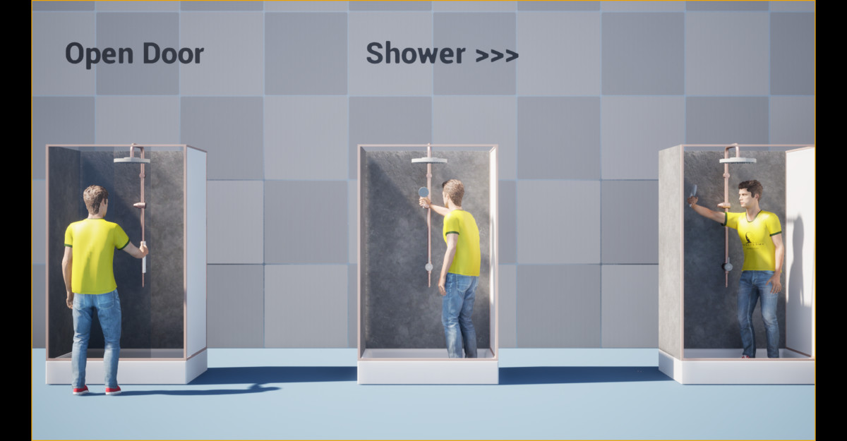 Shower NPC Animation