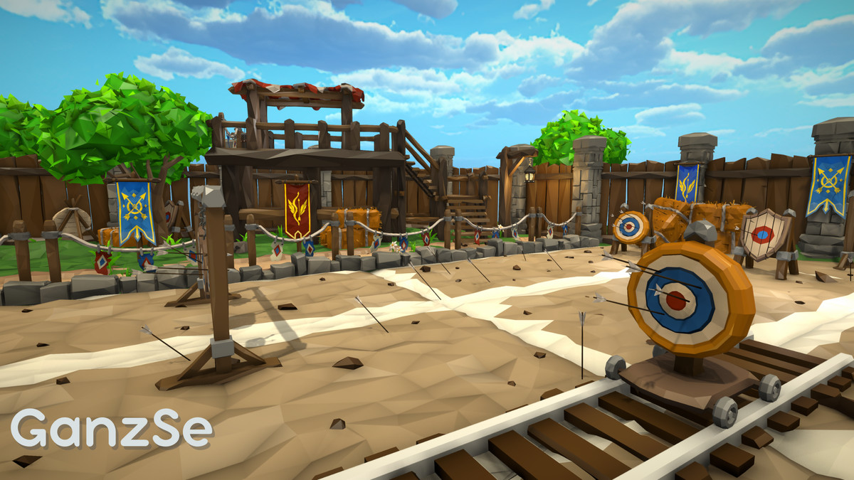 GanzSe Archery Range - Modular Low Poly Environment