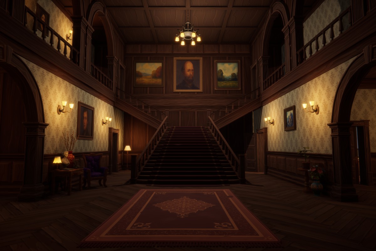 Stylized Victorian Mansion