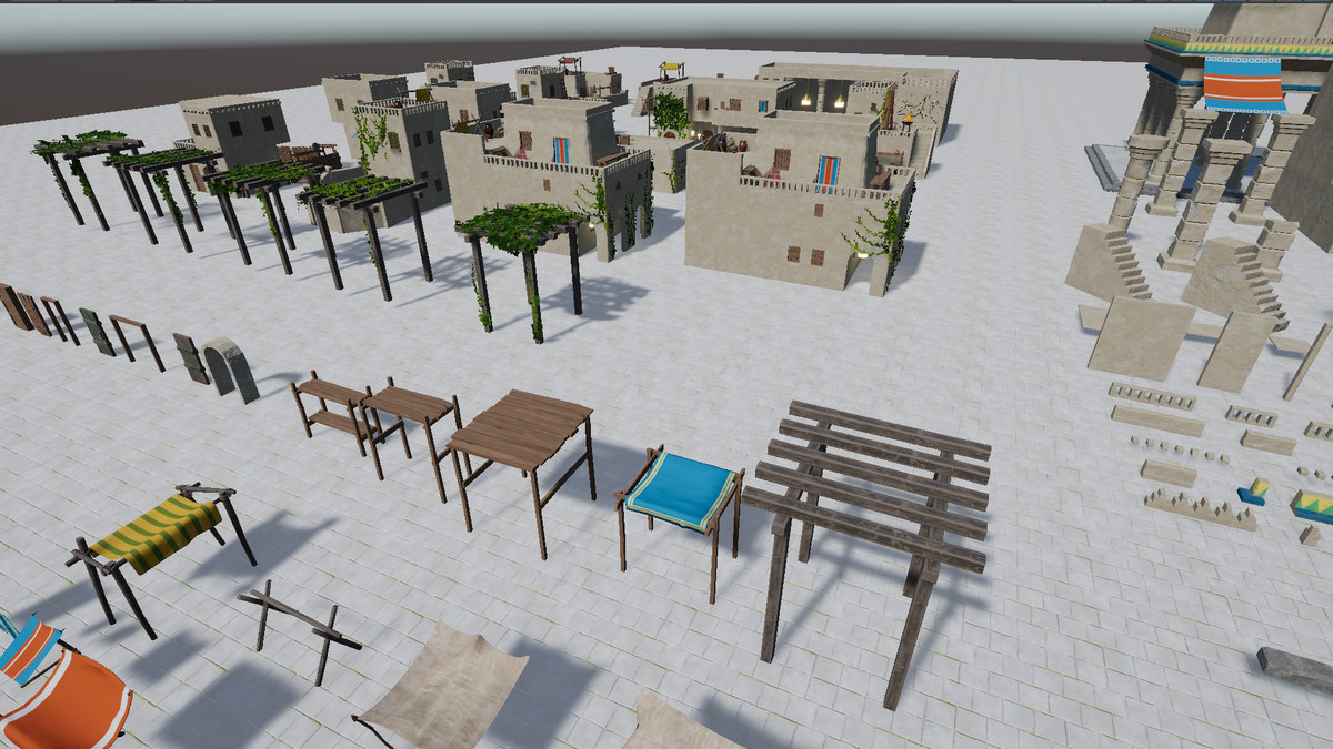 Desert Town - Stylized, Modular pack