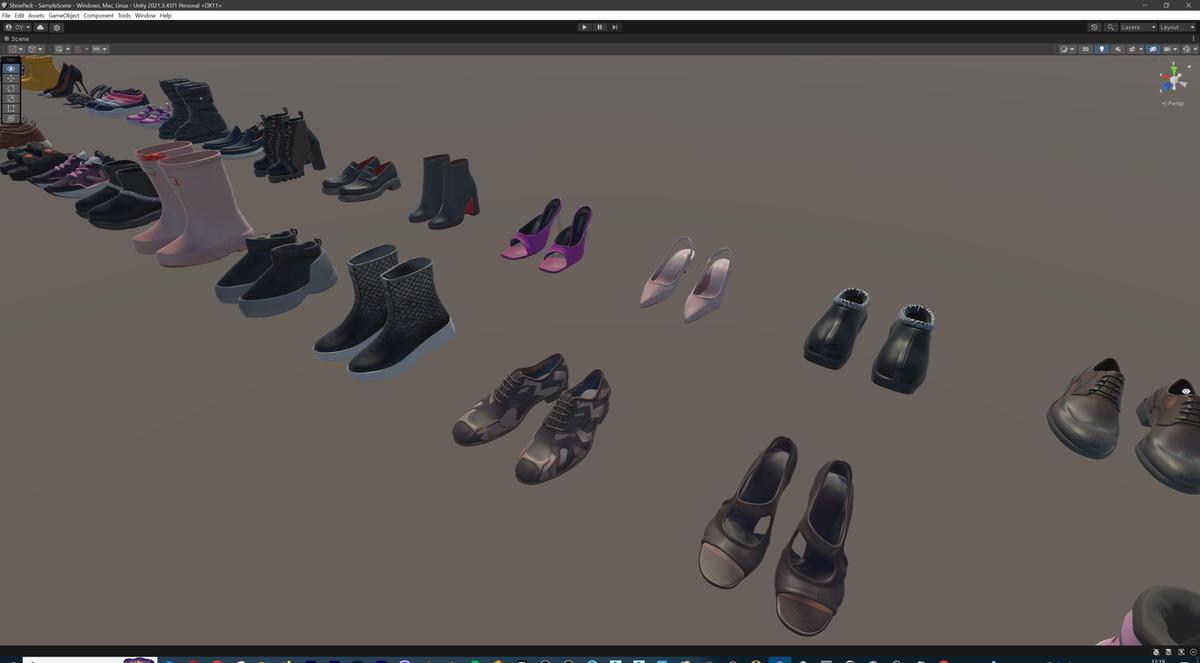 Ultimate Shoe Pack (72 Footwear Low-poly 3D models)