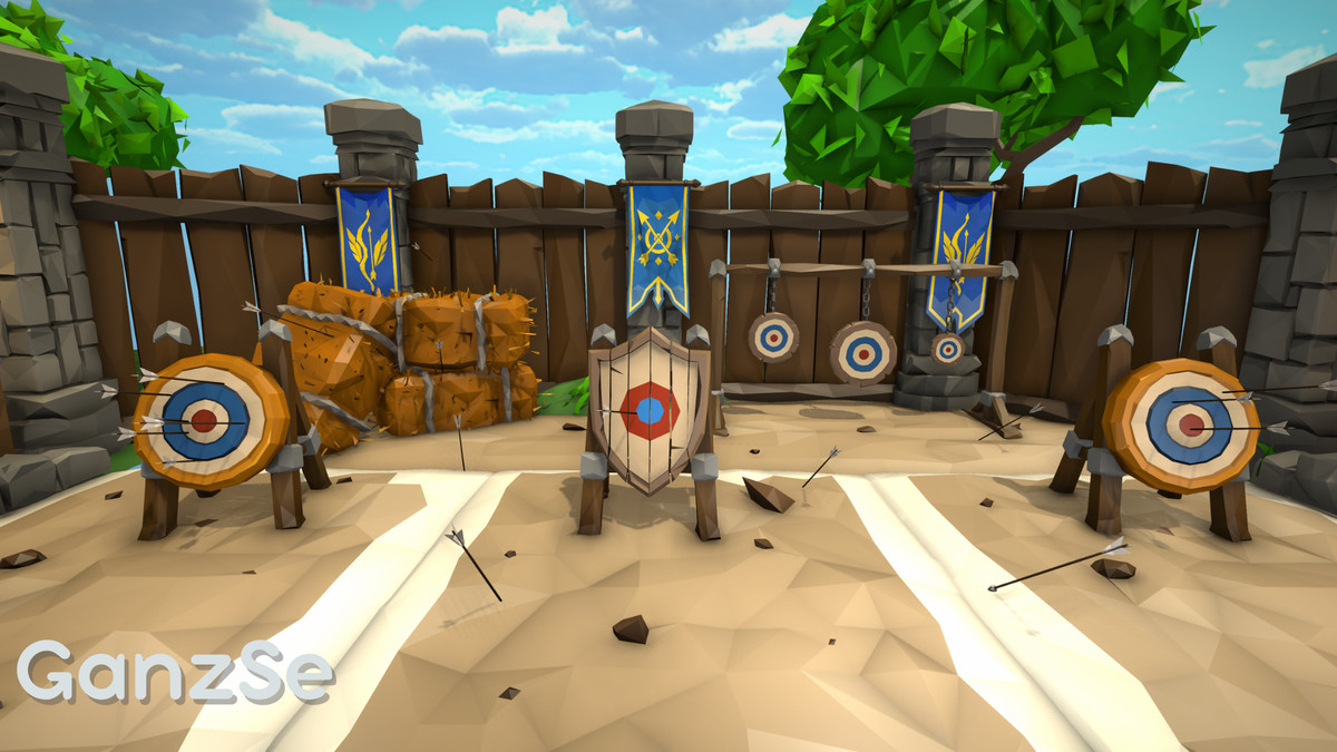 GanzSe Archery Range - Modular Low Poly Environment