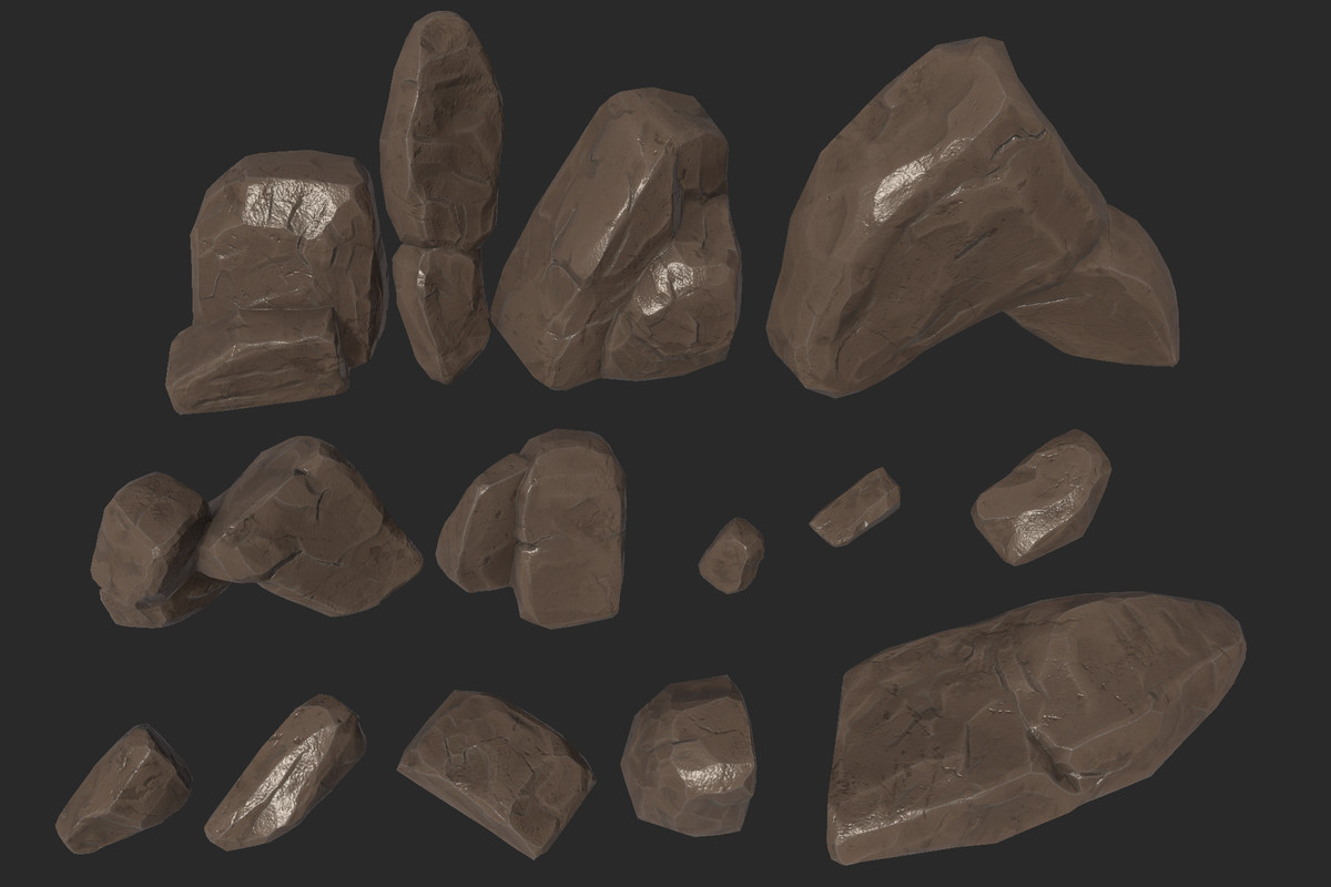 Ancient Roman Temple & Rocks Pack-URP