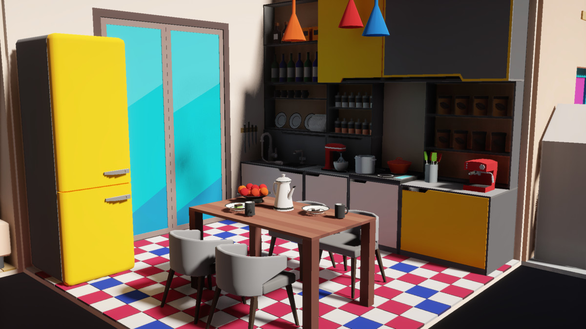 Low Poly 15 Rooms 1000+ objects Vol.1