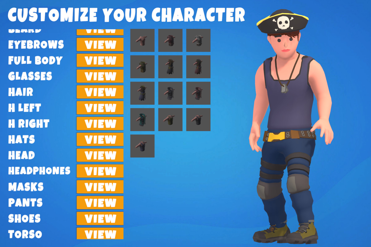 Customizable 3D Funny Characters Bundle