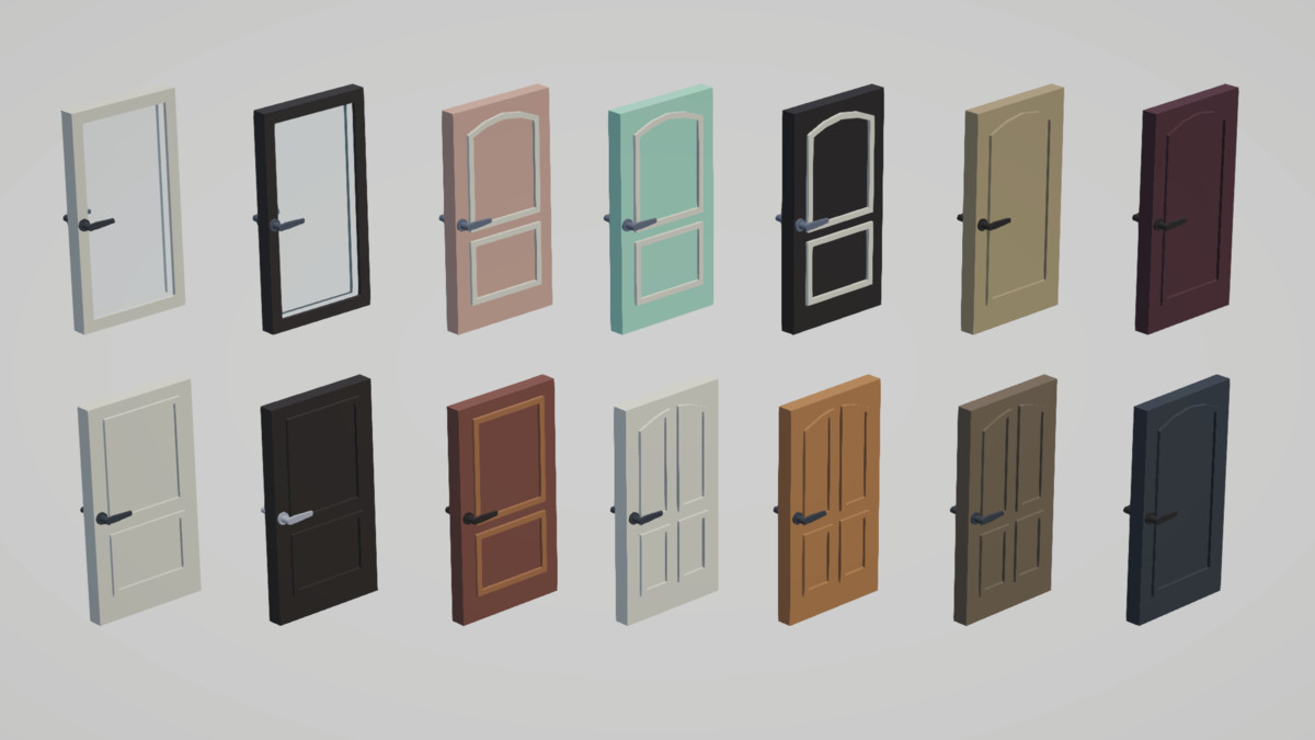 Low Poly Kitchen - Modular Assets