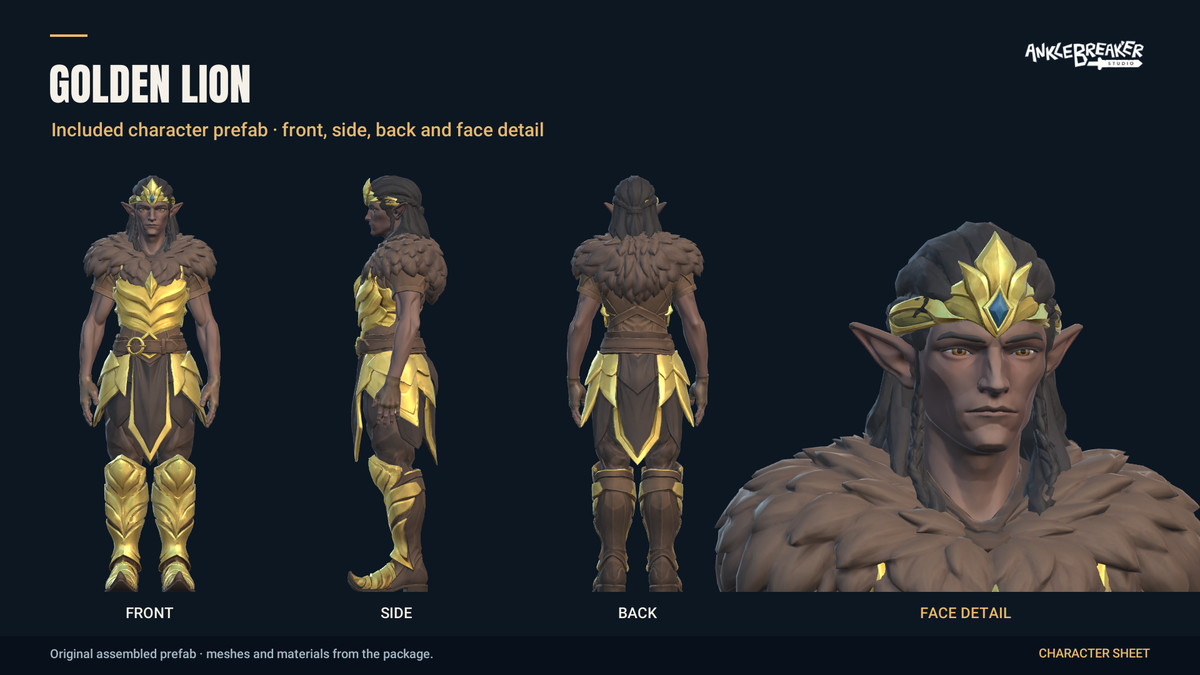 Stylized Elves Characters - Facial & Body Rig
