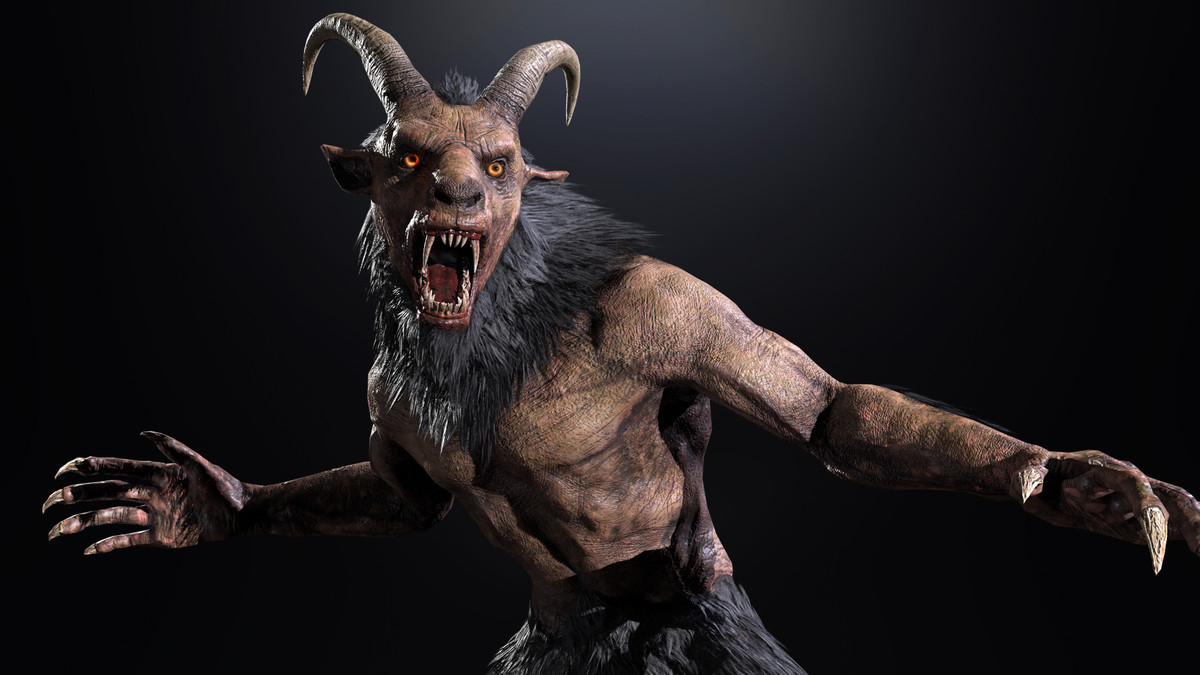 Chort, Goatman, Baphomet, Demon - Mythical Creatures (Bonus: Zombie Skin)