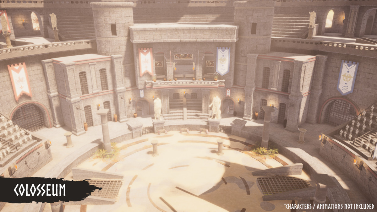 Modular Gladiator Arena (Gladiator Arena, Arena, Colosseum Arena)